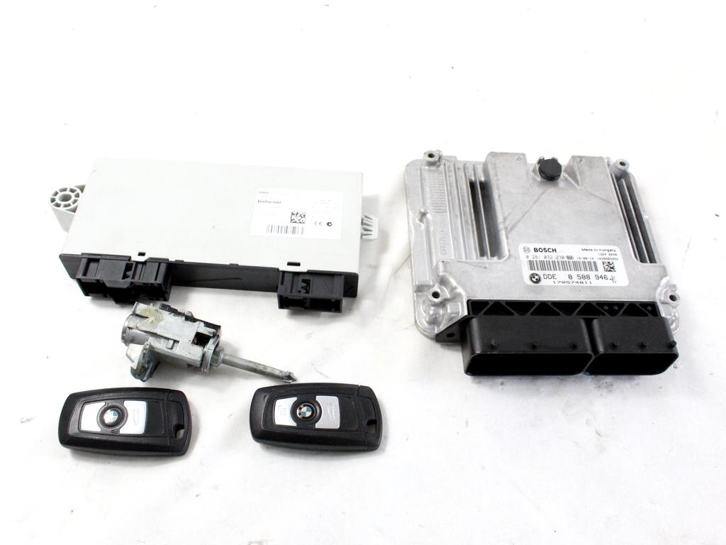 8588946 KIT ACCENSIONE AVVIAMENTO BMW X3 F25 RHD 2.0 D 4X4 140KW AUT 5P (2015) RICAMBIO USATO CON CENTRALINA MOTORE, BLOCCHETTI ACCENSIONE APERTURA CON DOPPIA CHIAVE 0281032230 61359367376