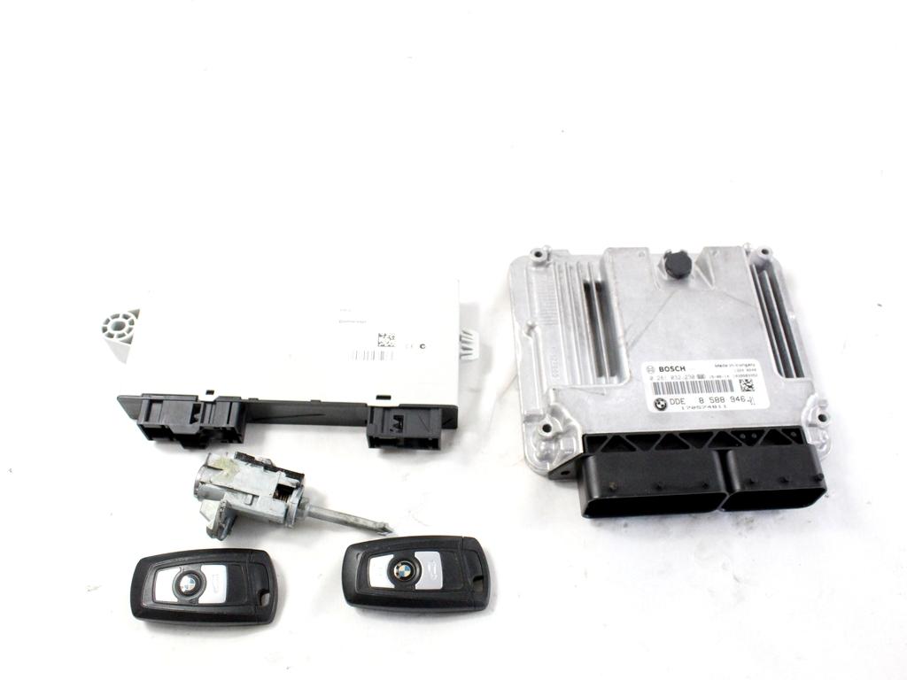 8588946 KIT ACCENSIONE AVVIAMENTO BMW X3 F25 RHD 2.0 D 4X4 140KW AUT 5P (2015) RICAMBIO USATO CON CENTRALINA MOTORE, BLOCCHETTI ACCENSIONE APERTURA CON DOPPIA CHIAVE 0281032230 61359367376