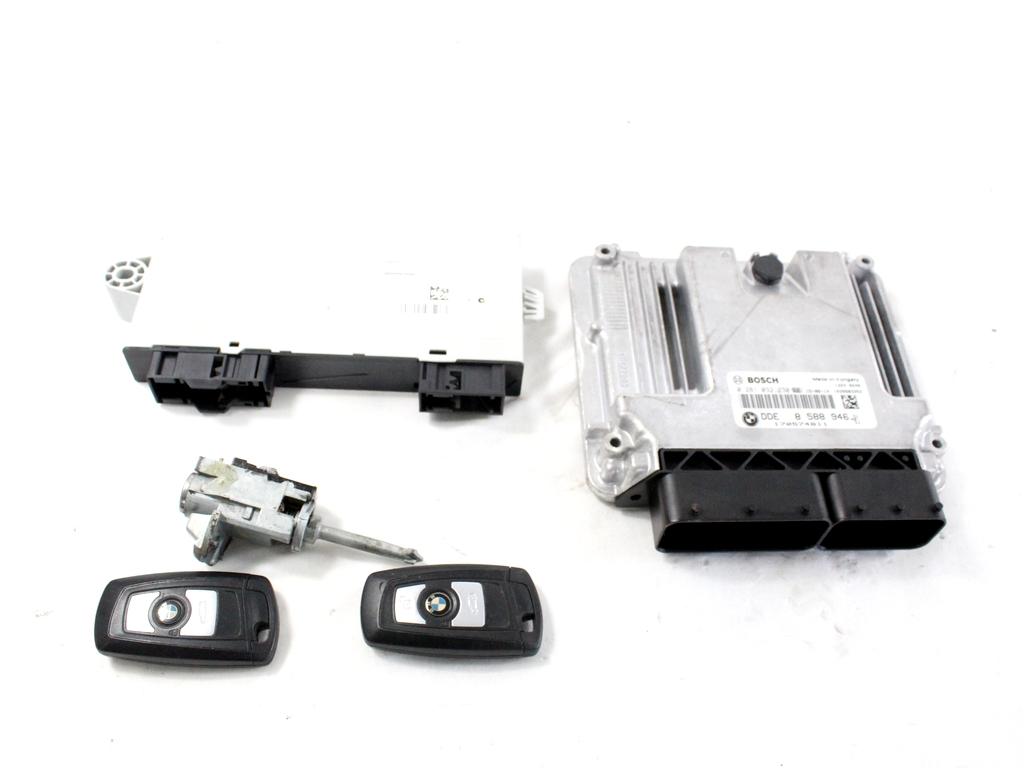 8588946 KIT ACCENSIONE AVVIAMENTO BMW X3 F25 RHD 2.0 D 4X4 140KW AUT 5P (2015) RICAMBIO USATO CON CENTRALINA MOTORE, BLOCCHETTI ACCENSIONE APERTURA CON DOPPIA CHIAVE 0281032230 61359367376