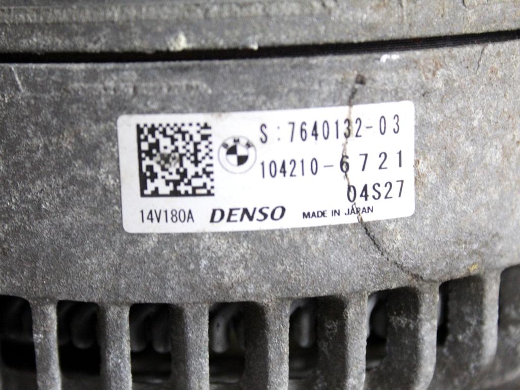 7640132 ALTERNATORE BMW X3 F25 RHD 2.0 D 4X4 140KW AUT 5P (2015) RICAMBIO USATO 104210-6721