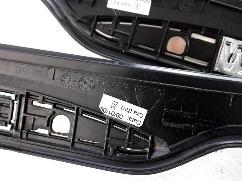 51477172297 COPPIA BATTITACCHI PORTE POSTERIORI BMW SERIE 3 E90 R 318 I  2.0 B 105KW AUT 4P (2008) RICAMBIO USATO 51477172298