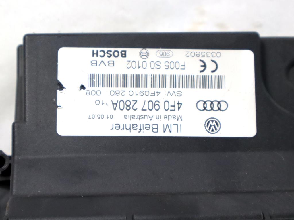 4F0907280A CENTRALINA BODY COMPUTER AUDI A6 SW 3.0 D 4X4 171KW AUT 5P (2007) RICAMBIO USATO