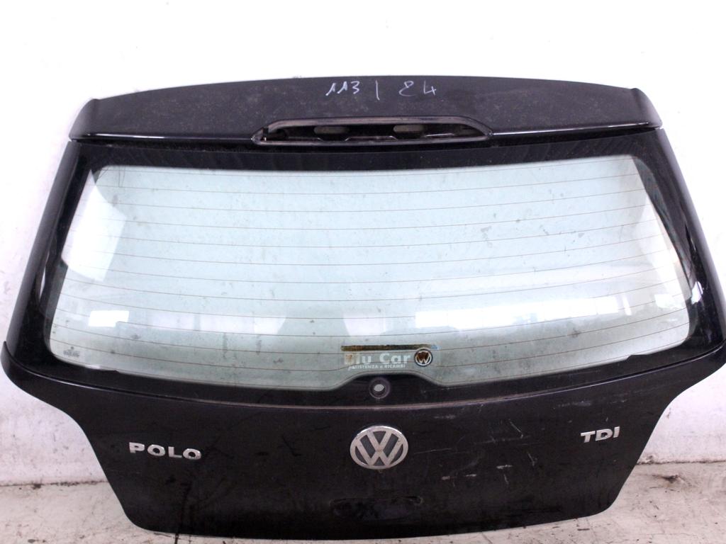 6Q6827025R PORTELLONE COFANO POSTERIORE BAULE VOLKSWAGEN POLO 1.9 D 74KW 5M 5P (2003) RICAMBIO USATO CON LUNOTTO