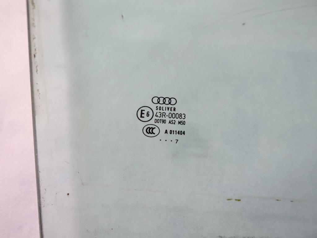 4F0845202D VETRO SCENDENTE PORTA ANTERIORE DESTRA AUDI A6 SW 3.0 D 4X4 171KW AUT 5P (2007) RICAMBIO USATO