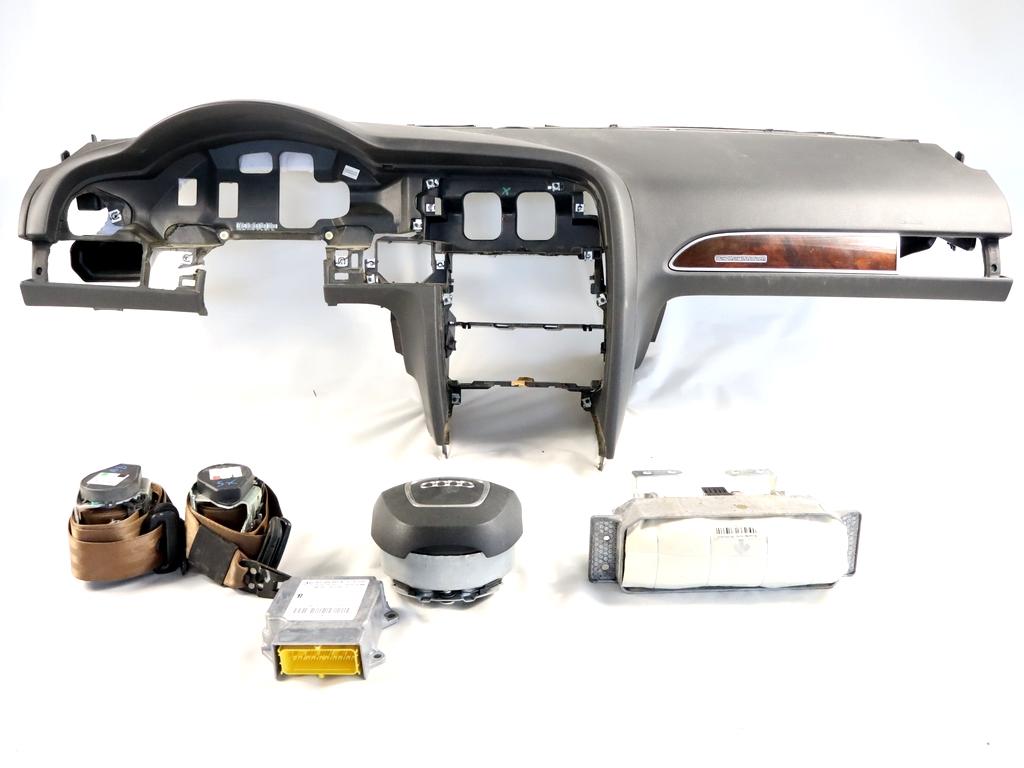 4F0959655B KIT AIRBAG AUDI A6 SW 3.0 D 4X4 171KW AUT 5P (2007) RICAMBIO USATO CON PRETENSIONATORI CINTURE DI SICUREZZA, CENTRALINA AIRBAG, AIRBAG VOLANTE GUIDATORE, AIRBAG PASEGGERO, CRUSCOTTO 4F0880201BA6PS 4F1880204F