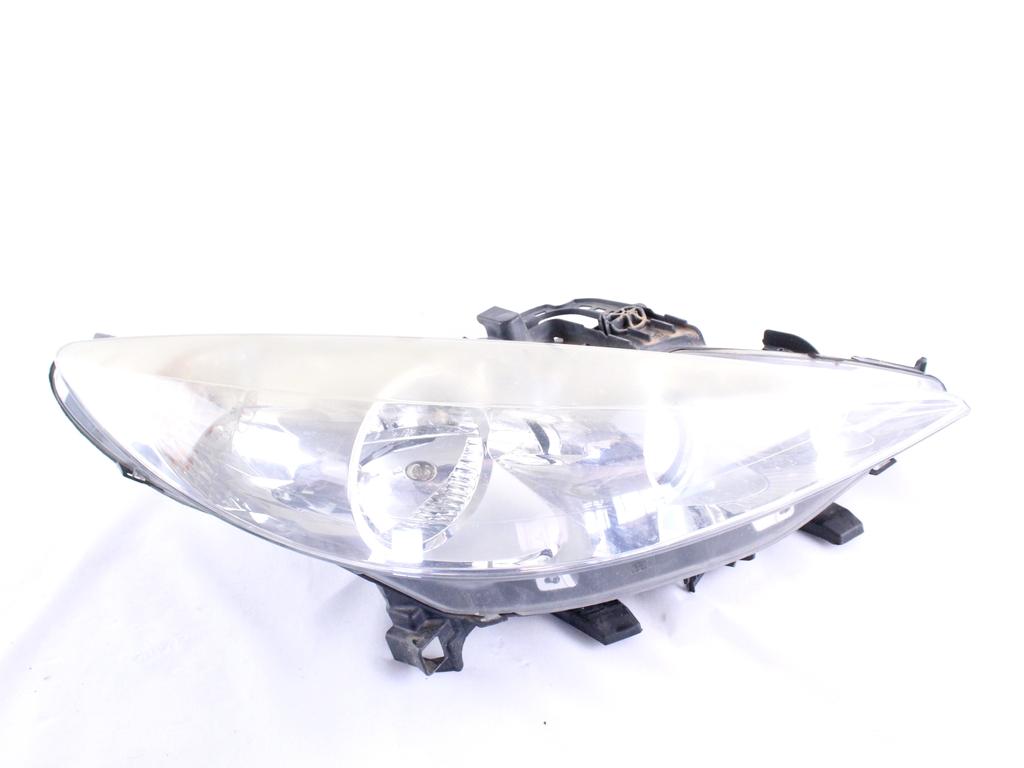 9683683880 FARO FANALE ANTERIORE DESTRO PEUGEOT 207 CC 1.6 B 88KW 6M 2P (2010) RICAMBIO USATO SUPPORTI DANNEGGIATI