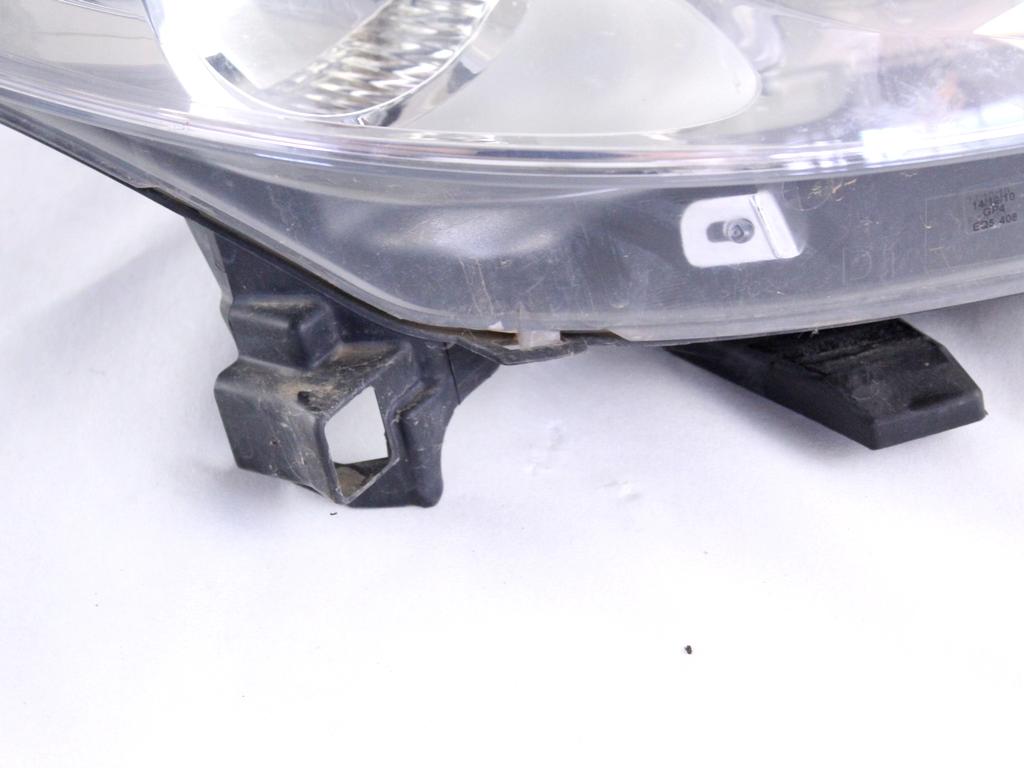 9683683880 FARO FANALE ANTERIORE DESTRO PEUGEOT 207 CC 1.6 B 88KW 6M 2P (2010) RICAMBIO USATO SUPPORTI DANNEGGIATI