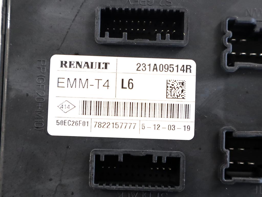 231A09514R CENTRALINA COMFORT RENAULT CLIO 0.9 B 56KW 5M 5P (2019) RICAMBIO USATO