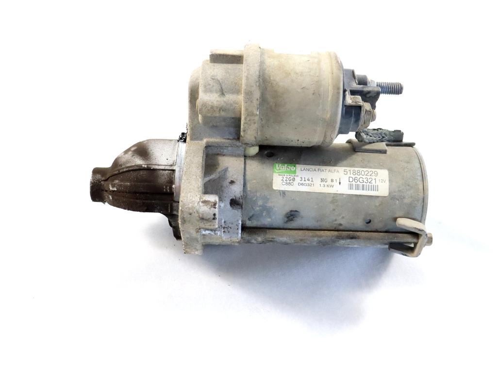 51880229 MOTORINO AVVIAMENTO FIAT PUNTO EVO 1.3 D 55KW 5M 5P (2010) RICAMBIO USATO