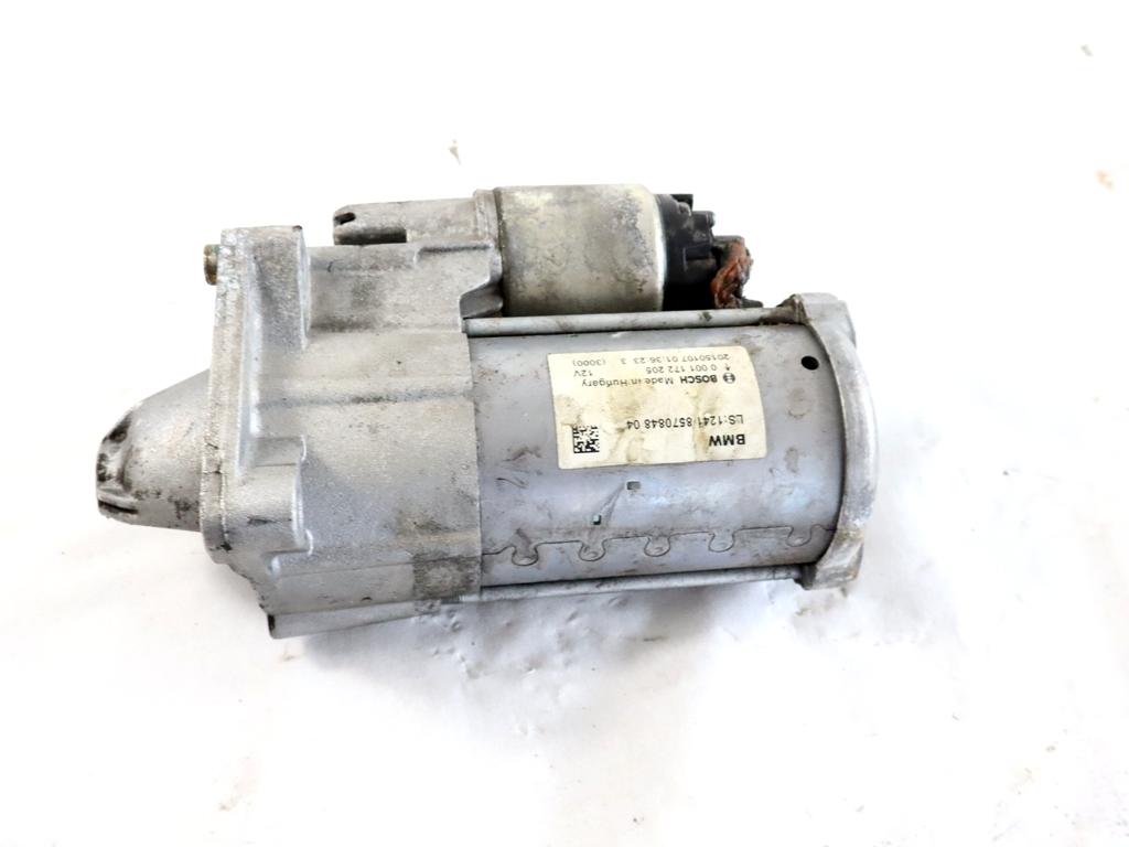 12418570848 MOTORINO AVVIAMENTO BMW SERIE 2 216D F45 ACTIVE TOURER 1.5 D 85KW 6M 5P (2015) RICAMBIO USATO 0001172205