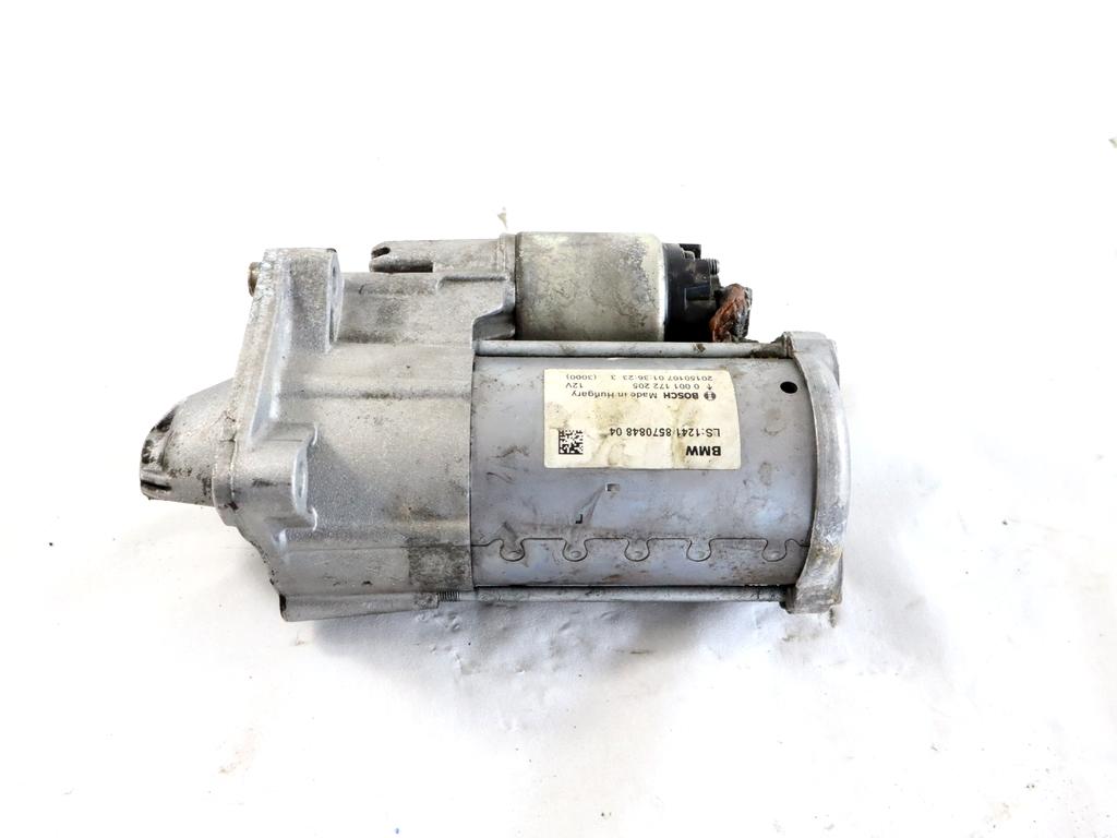 12418570848 MOTORINO AVVIAMENTO BMW SERIE 2 216D F45 ACTIVE TOURER 1.5 D 85KW 6M 5P (2015) RICAMBIO USATO 0001172205