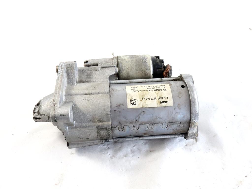 12418570848 MOTORINO AVVIAMENTO BMW SERIE 2 216D F45 ACTIVE TOURER 1.5 D 85KW 6M 5P (2015) RICAMBIO USATO 0001172205