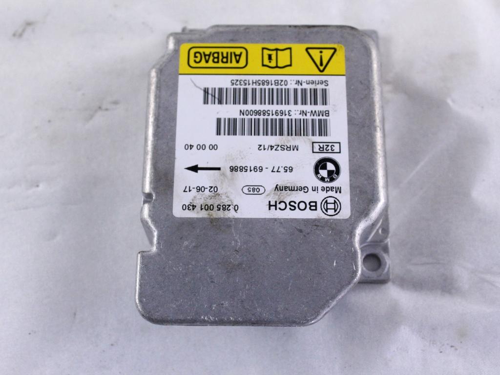 65776915886 KIT AIRBAG MINI COOPER R50 1.6 B 85KW 5M 3P (2002) RICAMBIO USATO CON CENTRALINA AIRBAG, AIRBAG VOLANTE AIRBAG PASSEGGERO 72127056934 32306779259 72111485968