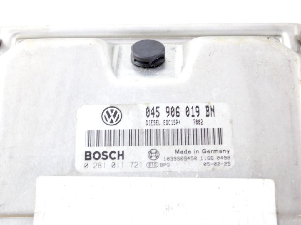 045906019BN KIT ACCENSIONE AVVIAMENTO VOLKSWAGEN FOX 1.4 D 51KW 5M 3P (2005) RICAMBIO USATO CON CENTRALINA MOTORE, BLOCCHETTI ACCENSIONE APERTURA CON DOPPIA CHIAVE, QUADRO STRUMENTI 4B0905851NHF2 6Q1937049D 5Z0920820QX 