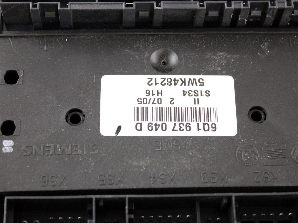 045906019BN KIT ACCENSIONE AVVIAMENTO VOLKSWAGEN FOX 1.4 D 51KW 5M 3P (2005) RICAMBIO USATO CON CENTRALINA MOTORE, BLOCCHETTI ACCENSIONE APERTURA CON DOPPIA CHIAVE, QUADRO STRUMENTI 4B0905851NHF2 6Q1937049D 5Z0920820QX 