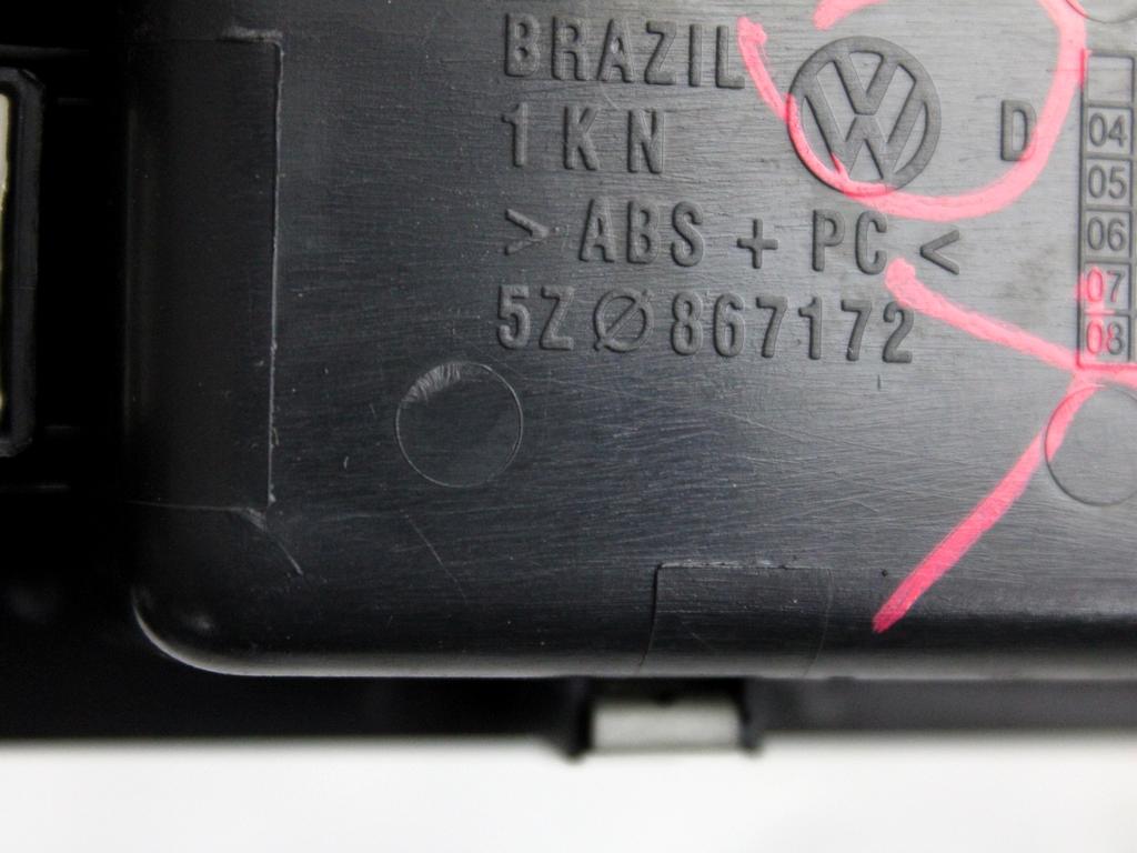 5Z09598561NN COMANDO INTERRUTTORE ALZA-VETRO ALZA-CRISTALLO PORTA ANTERIORE DESTRA VOLKSWAGEN FOX 1.4 D 51KW 5M 3P (2005) RICAMBIO USATO 5Z0867172