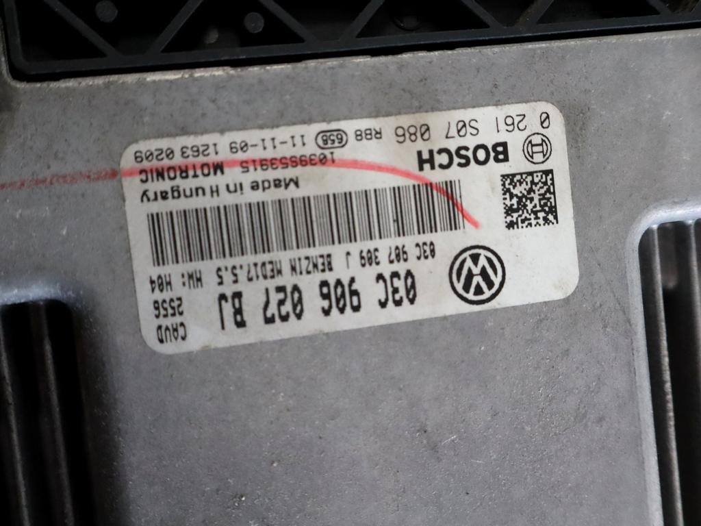 03C906027BJ KIT ACCENSIONE AVVIAMENTO VOLKSWAGEN MAGGIOLINO 1.4 B 118KW 6M 3P (2014) RICAMBIO USATO CON CENTRALINA MOTORE, QUADRO STRUMENTI, CENTRALINA BODY COMPUTER, BLOCCHETTI ACCENSIONE APERTURA CON DOPPIA CHIAVE 5C5937087 5C5920870