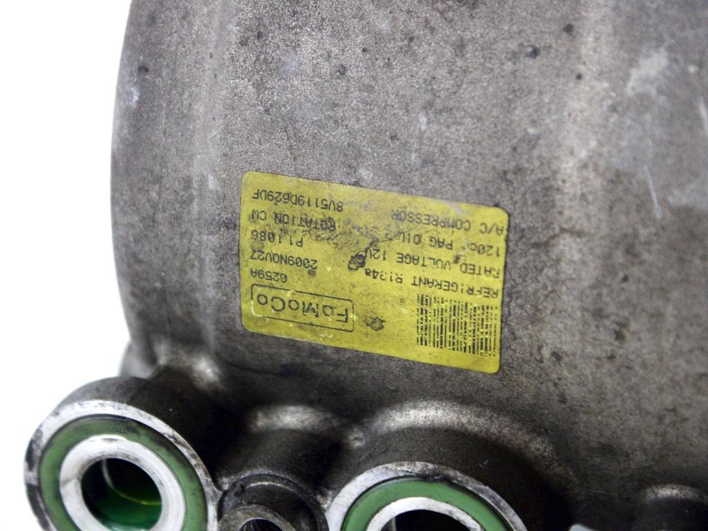 8V51-19D629-DF COMPRESSORE CLIMATIZZATORE CLIMA A/C FORD FIESTA 1.6 D 66KW 5M 3P (2010) RICAMBIO USATO