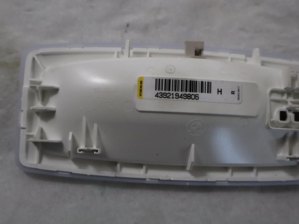 43921949805 PLAFONIERA LUCE INTERNA ABITACOLO BMW X1 F48 18D 2.0 D 4X4 110KW AUT 5P (2017) RICAMBIO USATO