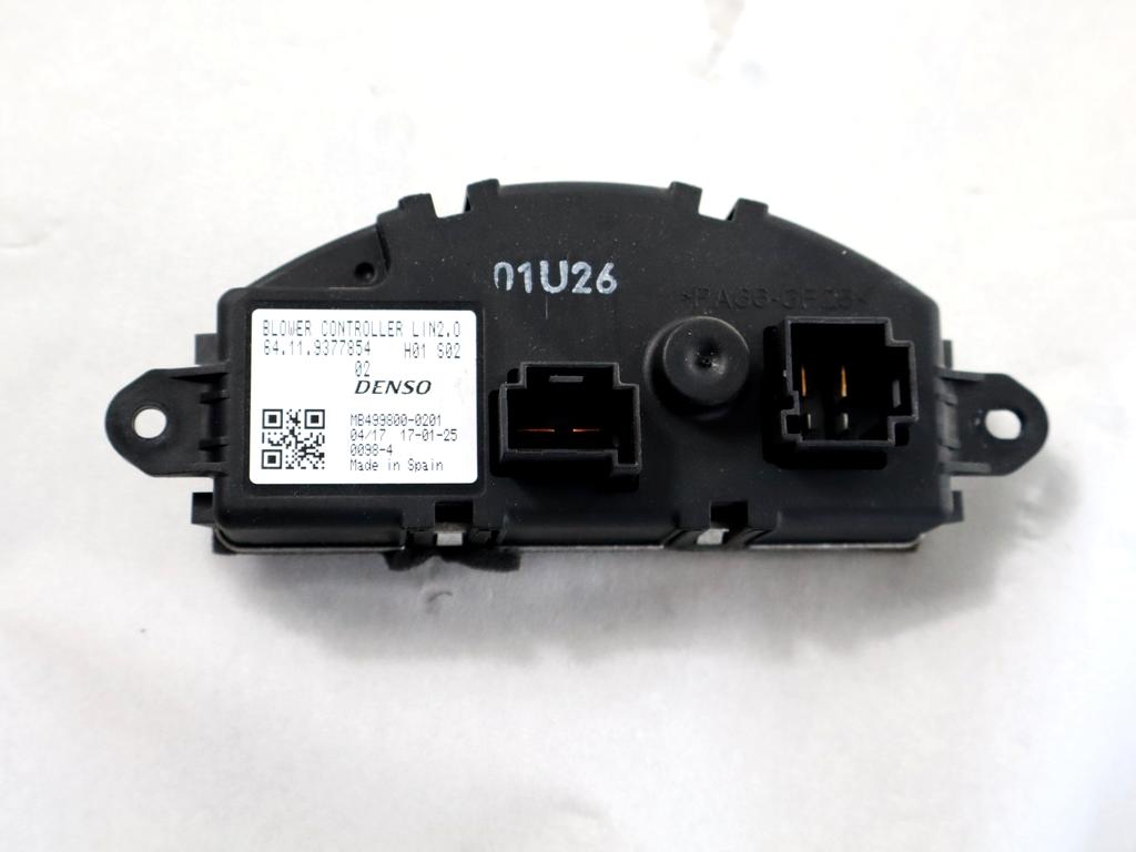 64119377854 RESISTENZA RISCALDAMENTO CLIMATIZZATORE BMW X1 F48 18D 2.0 D 4X4 110KW AUT 5P (2017) RICAMBIO USATO