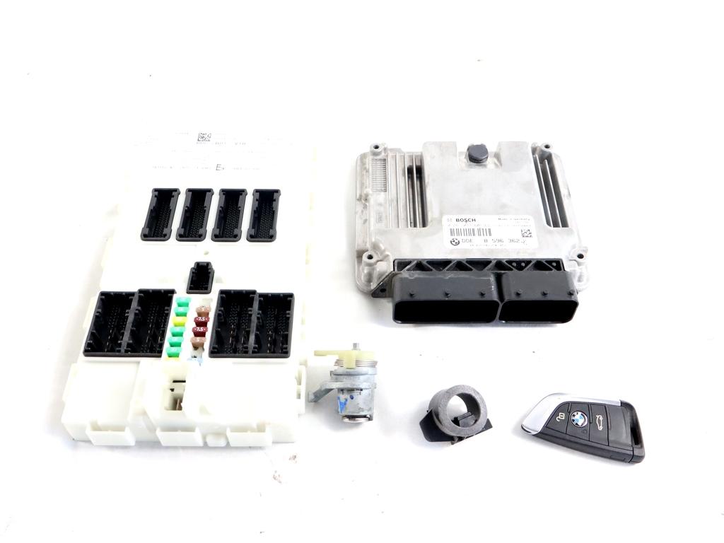 8596362 KIT ACCENSIONE AVVIAMENTO BMW X1 F48 18D 2.0 D 4X4 110KW AUT 5P (2017) RICAMBIO USATO CON CENTRALINA MOTORE, CHIAVE 61359869884