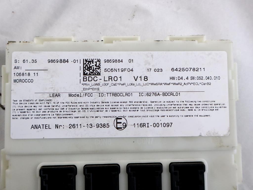 8596362 KIT ACCENSIONE AVVIAMENTO BMW X1 F48 18D 2.0 D 4X4 110KW AUT 5P (2017) RICAMBIO USATO CON CENTRALINA MOTORE, CHIAVE 61359869884