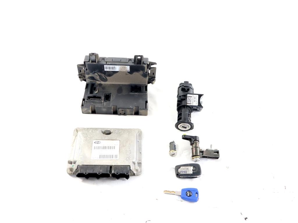 51793116 KIT ACCENSIONE AVVIAMENTO FIAT PANDA 1.2 B 44KW 5M 5P (2007) RICAMBIO USATO CON CENTRALINA MOTORE, FUSIBILIERA, BLOCCHETTI ACCENSIONE APERTURA CON CHIAVE 46845361 51783783