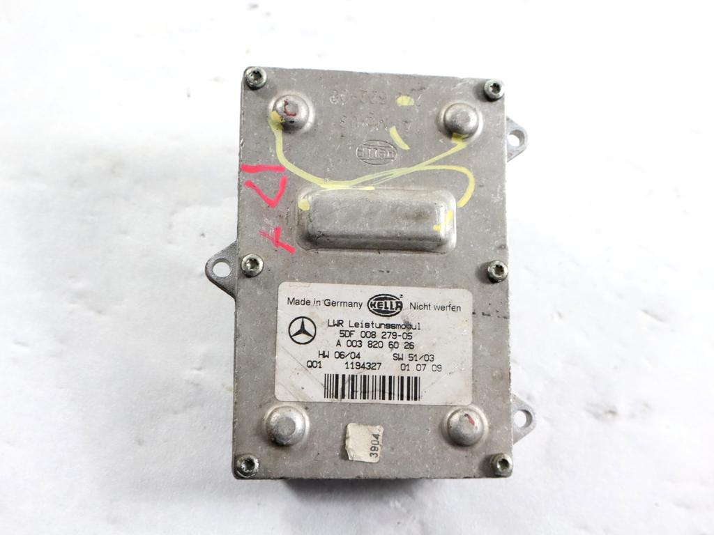 A0038206026 CENTRALINA FARO XENON MERCEDES CLASSE E 270 W211 2.7 D 130KW AUT 4P (2004) RICAMBIO USATO