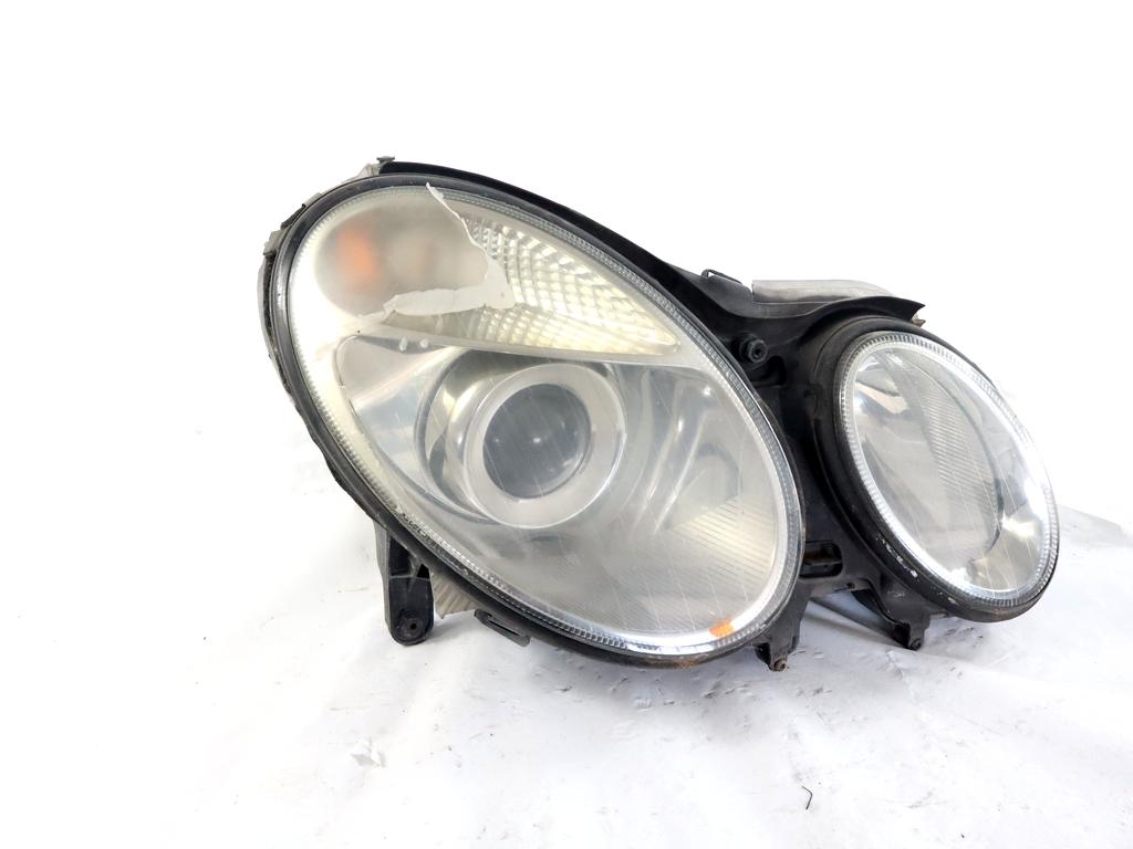 A2118202061 FARO FANALE ANTERIORE DESTRO XENON MERCEDES CLASSE E 270 W211 2.7 D 130KW AUT 4P (2004) RICAMBIO USATO SUPPORTO DANNEGGIATO, LEGGERMENTE OPACIZZATO