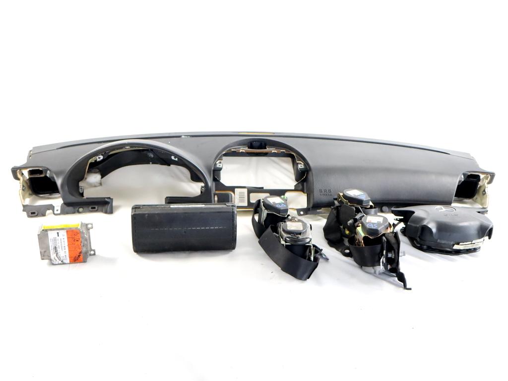 A2118205785 KIT AIRBAG MERCEDES CLASSE E 270 W211 2.7 D 130KW AUT 4P (2004) RICAMBIO USATO CON PRETENSIONATORI CINTURE DI SICUREZZA, CENTRALINA AIRBAG, AIRBAG VOLANTE GUIDATORE, AIRBAG PASSEGGERO, CRUSCOTTO A2118601305 21186012029B51