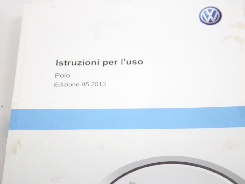 LIBRETTI USO E MANUTENZIONE VOLKSWAGEN POLO 1.6 D 55KW 5M 5P (2010) RICAMBIO USATO