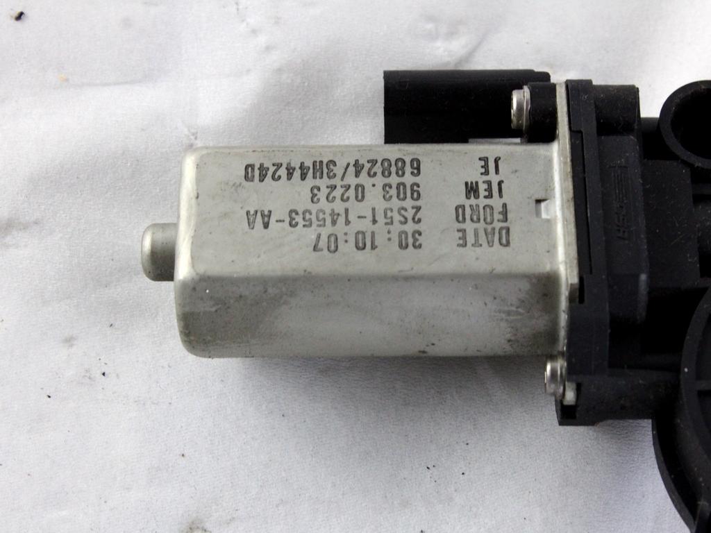 2S51-14553-AA MOTORINO ALZA-VETRO ALZA-CRISTALLO PORTA ANTERIORE DESTRA FORD FIESTA 1.4 D 50KW 5M 3P (2008) RICAMBIO USATO