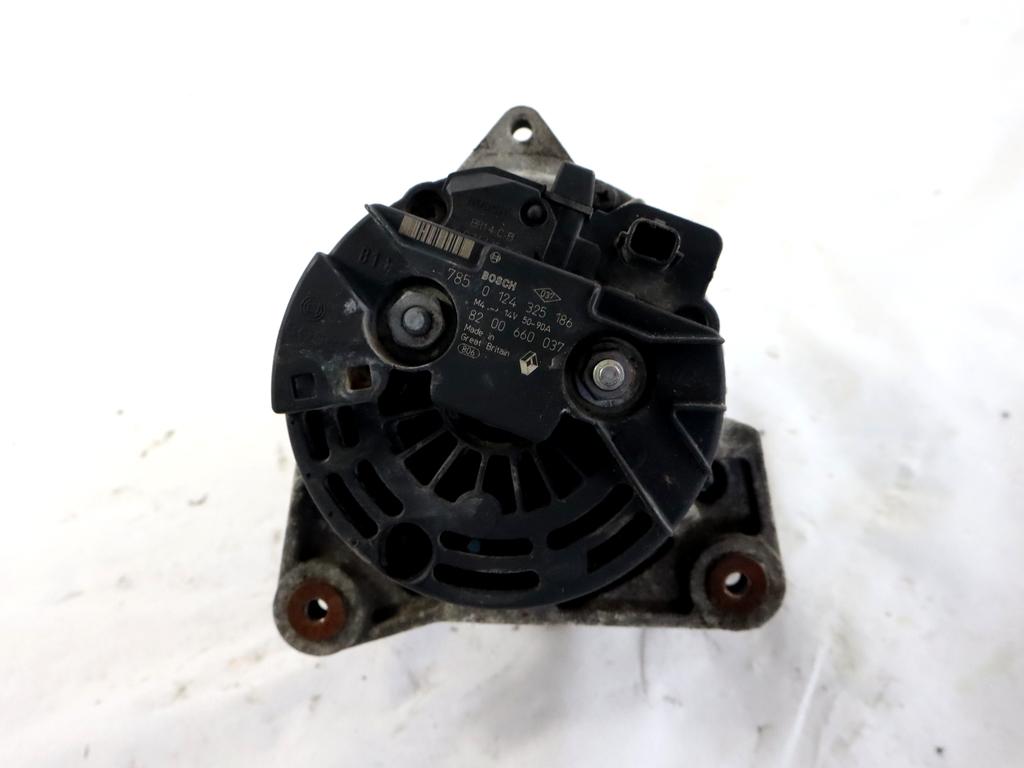 8200660037 ALTERNATORE RENAULT TWINGO 1.2 B 56KW 5M 3P (2007) RICAMBIO USATO 0124325186