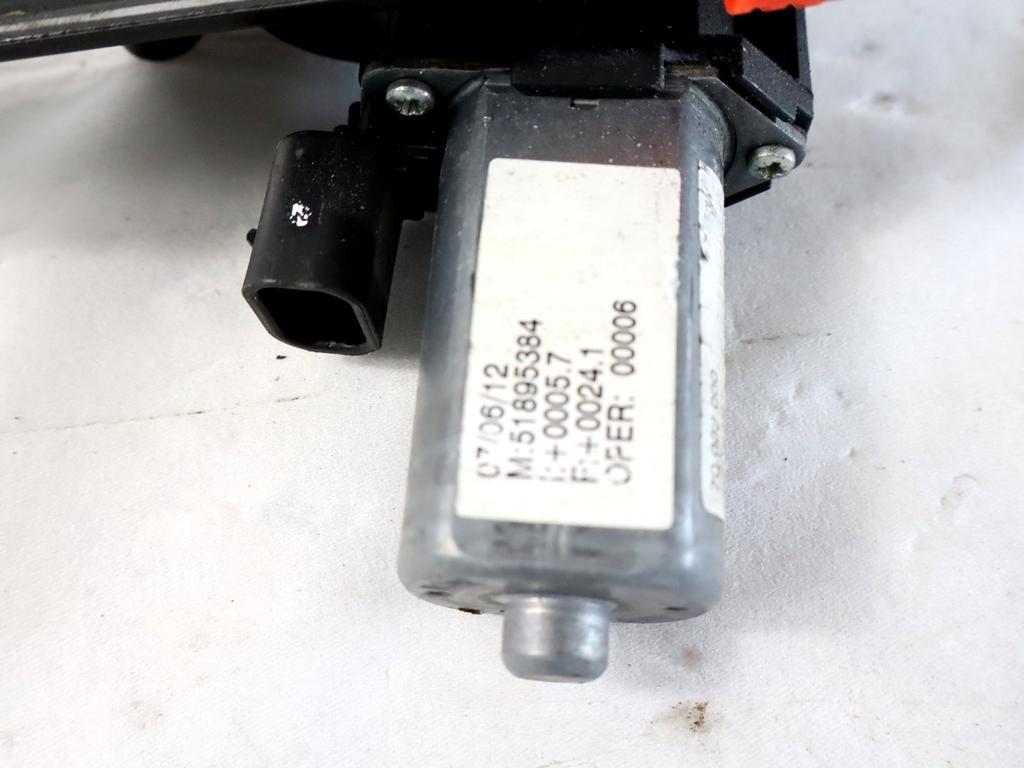 51895384 MOTORINO MECCANISMO ALZA-VETRO ALZA-CRISTALLO PORTA ANTERIORE DESTRA FIAT PUNTO 1.4 M 57KW 5M 5P (2012) RICAMBIO USATO