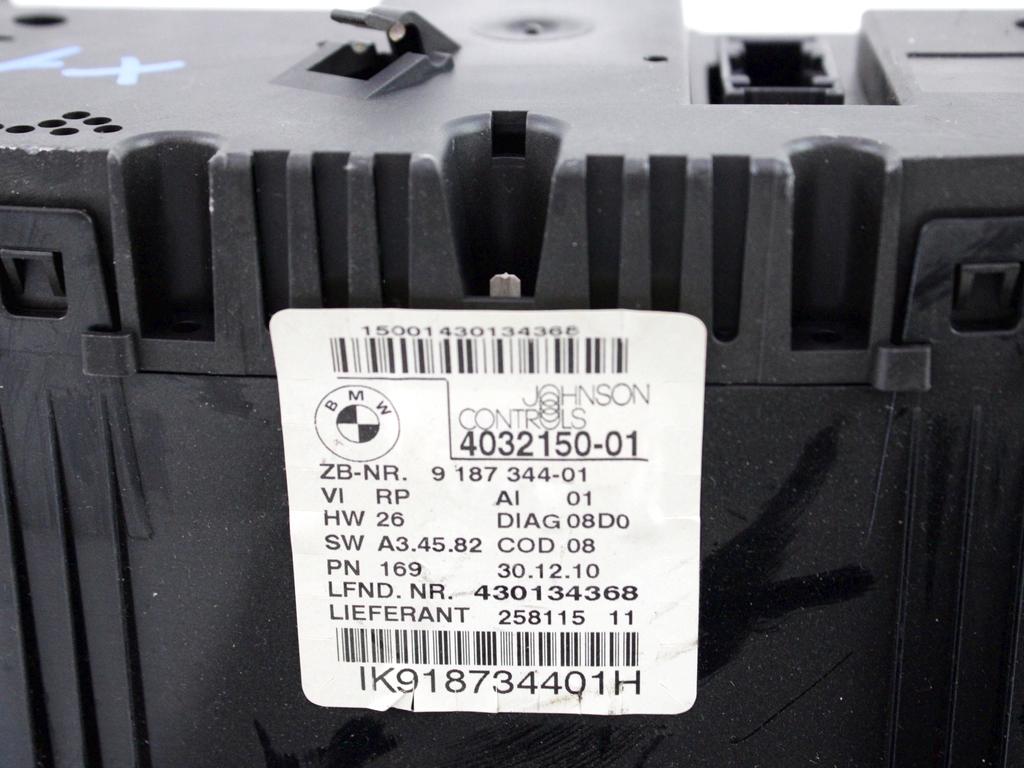 4032150 QUADRO STRUMENTI CONTACHILOMETRI BMW X1 E84 20D 130 KW (2011) RICAMBIO USATO 