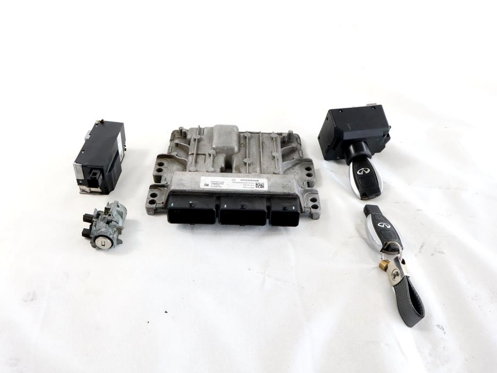 237035DA0B KIT ACCENSIONE AVVIAMENTO INFINITI Q30 1.5 D 80KW 6M 5P (2017) RICAMBIO USATO CON CENTRALINA MOTORE, BLOCCHETTI ACCENSIONE APERTURA CON CHIAVE A6079012000 A0999004101 A2469050603