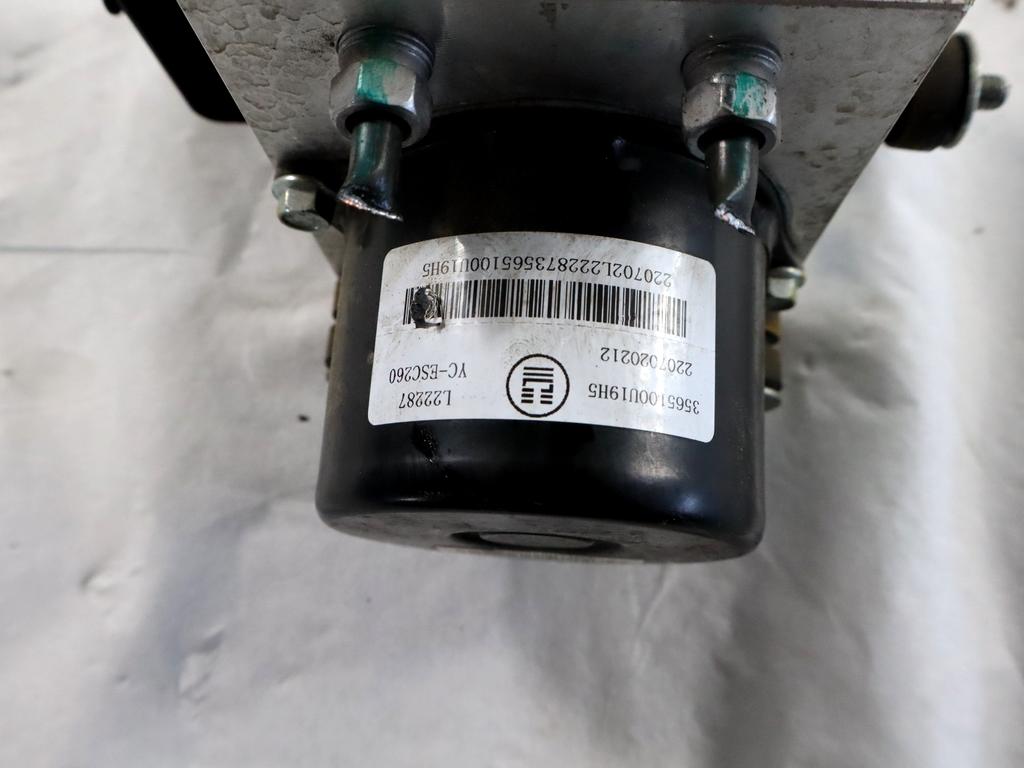 3565100U19H5 CENTRALINA POMPA AGGREGATO ABS DR MOTOR DR EVO3 1.5 G 83KW 5M 5P (2022) RICAMBIO USATO