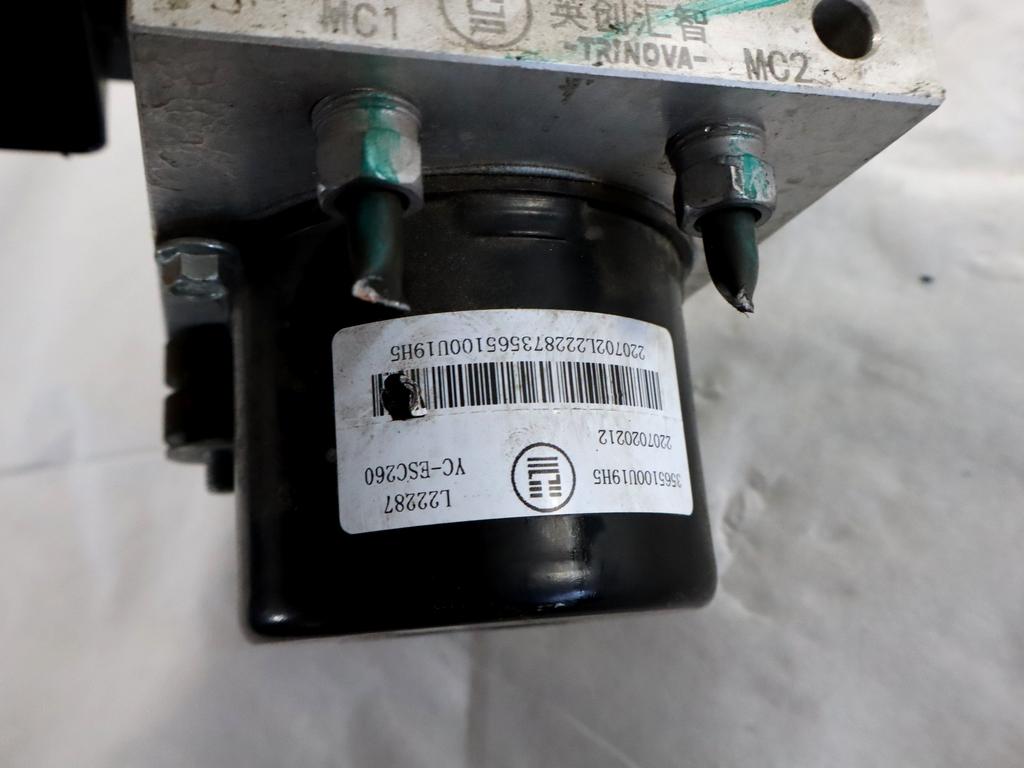 3565100U19H5 CENTRALINA POMPA AGGREGATO ABS DR MOTOR DR EVO3 1.5 G 83KW 5M 5P (2022) RICAMBIO USATO