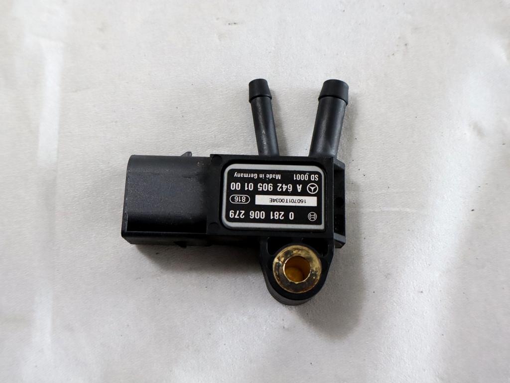 A6429050100 SENSORE DI PRESSIONE GAS DI SCARICO MERCEDES CLASSE C 200 SW W204 2.2 D 100KW AUT 5P (2012) RICAMBIO USATO 0281006279