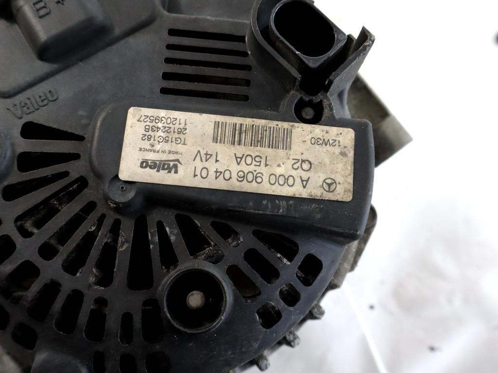 A0009060401 ALTERNATORE MERCEDES CLASSE C 200 SW W204 2.2 D 100KW AUT 5P (2012) RICAMBIO USATO