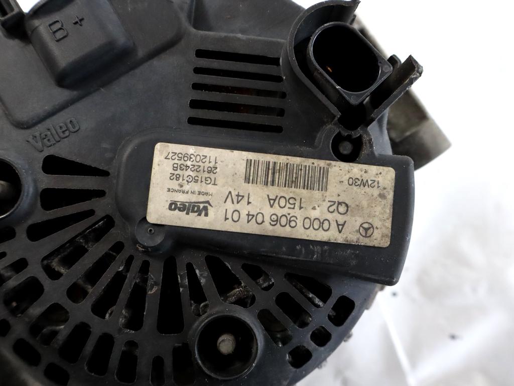 A0009060401 ALTERNATORE MERCEDES CLASSE C 200 SW W204 2.2 D 100KW AUT 5P (2012) RICAMBIO USATO