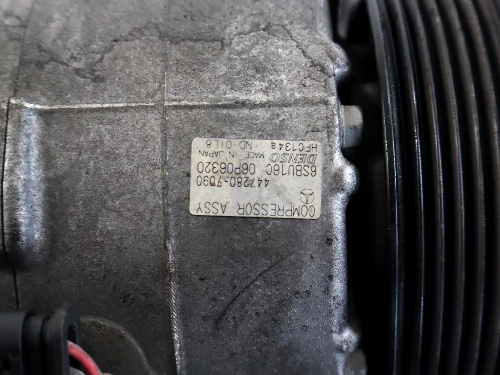 A0032308711 COMPRESSORE CLIMATIZZATORE CLIMA A/C MERCEDES CLASSE C 200 SW W204 2.2 D 100KW AUT 5P (2012) RICAMBIO USATO 447280-7090