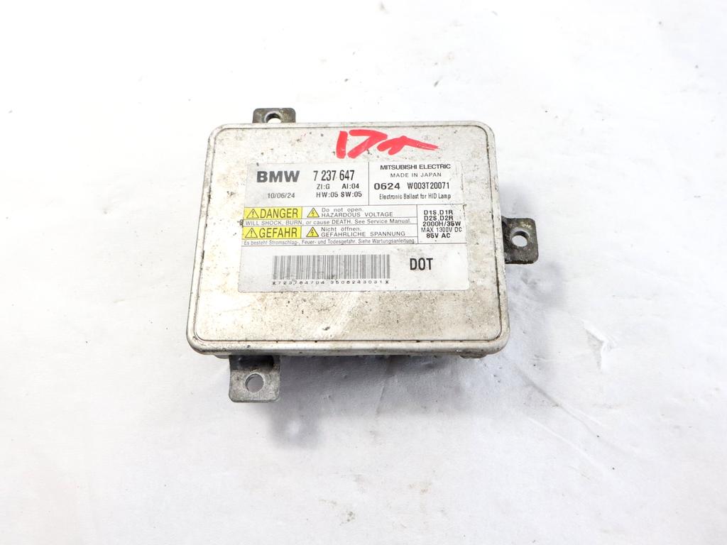 7237647 CENTRALINA FARO XENON BMW SERIE 3 320D E90 2.0 D 135KW AUT 5P (2010) RICAMBIO USATO