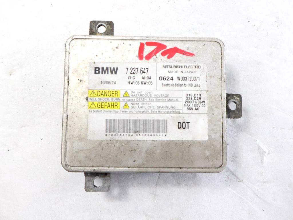 7237647 CENTRALINA FARO XENON BMW SERIE 3 320D E90 2.0 D 135KW AUT 5P (2010) RICAMBIO USATO