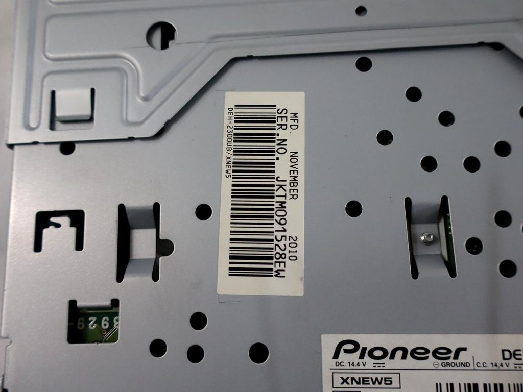 DEH-2300UB AUTORADIO AFTERMARKET PIONEER VOLKSWAGEN POLO 1.2 B 51KW 5M 5P (2009) RICAMBIO USATO 