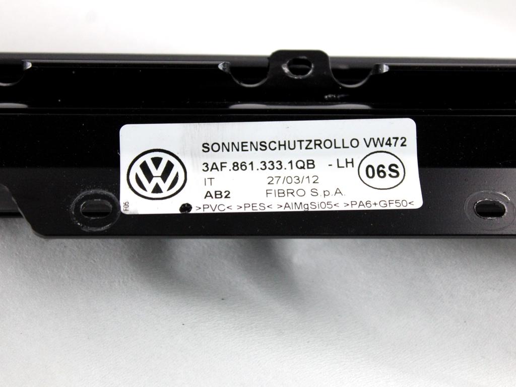 3AF8613331QB TENDINA PARASOLE AVVOLGIBILE PORTA POSTERIORE SINISTRA VOLKSWAGEN PASSAT 1.4 M 110KW AUT 5P (2012) RICAMBIO USATO