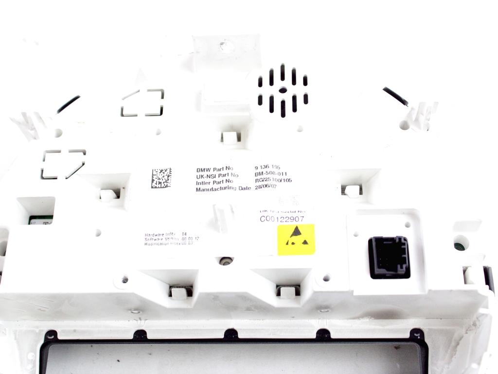 9136195 QUADRO STRUMENTI CONTACHILOMETRI MINI ONE R56 1.4 B 55KW 3P (2009) RICAMBIO USATO