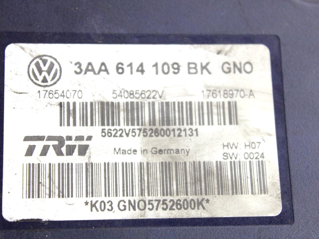 3AA614109BK CENTRALINA POMPA AGGREGATO ABS VOLKSWAGEN PASSAT 1.4 M 110KW AUT 5P (2012) RICAMBIO USATO