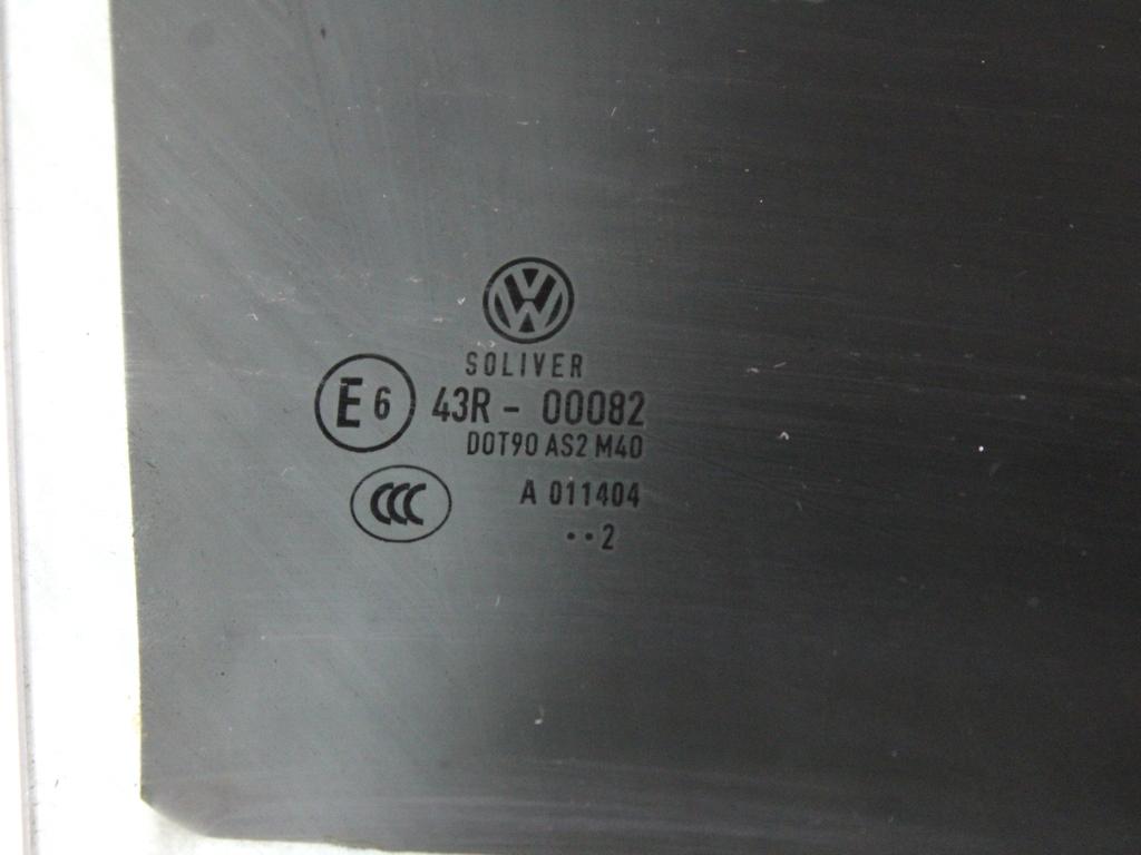 3AF845026 VETRO SCENDENTE PORTA POSTERIORE DESTRA OSCURATO CON PELLICOLA VOLKSWAGEN PASSAT 1.4 M 110KW AUT 5P (2012) RICAMBIO USATO