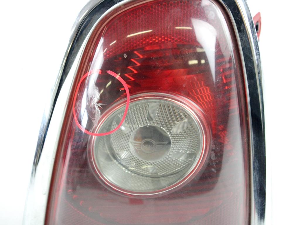 63212757010 FARO FANALE POSTERIORE DESTRO MINI ONE R56 1.4 B 70KW 3P (2007) RICAMBIO USATO TRASPARENTE DANNEGGIATO